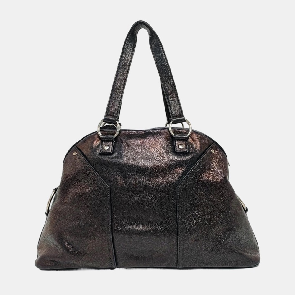 Yves Saint Laurent Muse Leather Shoulder Bag – Dark Brown - Picture 4 of 9